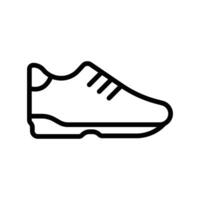 Outline Shoe Icon Set vector