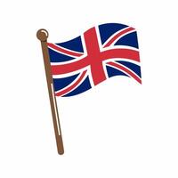 the flag of Great Britain on a white background vector