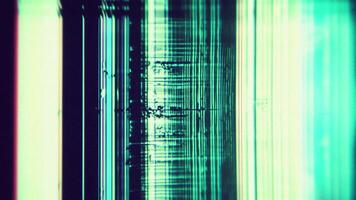 tv glitch screen with fast dynamic motion, digital display glitch, abstract technology background, green glitch video