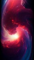 Unique Design, Background with Universe Twisting, Space, Galaxy, Vertical, Stars, Reflection video