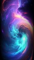 Vertical, Unique Background with Universe Twisting, Space, Galaxy, Luxury Design, Rotation video