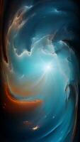 rotación, élite antecedentes con universo retortijón, espacio, galaxia, único diseño, vertical video