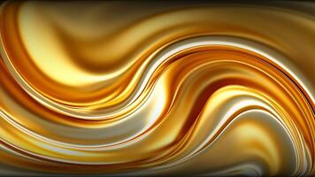 Abstract Waves, Multicolored Background with Swirling of Liquid Metal, Colors, Unique Design, Exclusive, Drawing, Reflection video