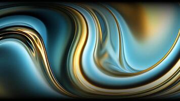 Unique Design, Elite Multicolored Background with Swirling of Liquid Metal, Abstract Waves, Colors, Exclusive, Drawing, Rotation video