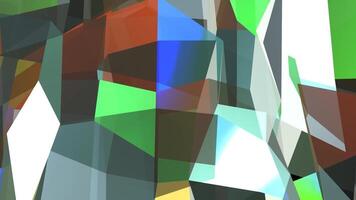 Abstract Colorful Square Background Animation With Light Reflection video