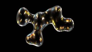 Glowing Round Shape With Rotation Animation video