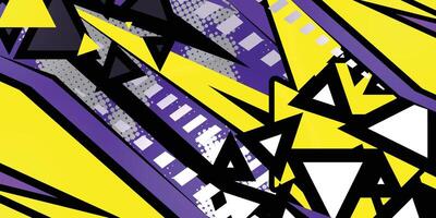 Abstract textured pattern background with yellow and purple colors vector