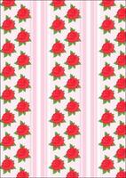 Red Rose Wrapping Paper Fabric Background Art vector