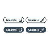 Artificial Intelligence Button stock illustration vector