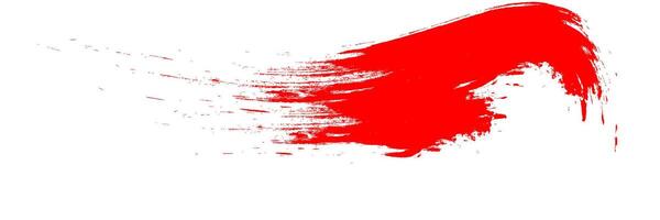 red shape paint stroke on White shape vector