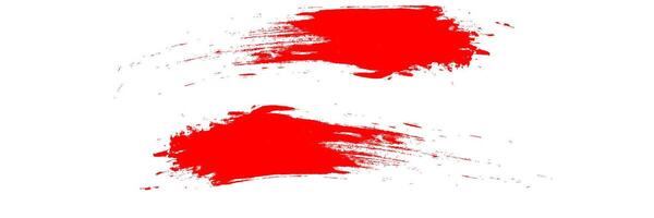 red shape paint splatter on White shape flat vector