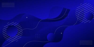 Abstract dark blue banner background with 3D wave shape pattern design. Creative banner for promotion. Smart design. Eps10 vector