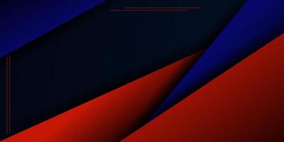 Abstract geometric dark blue and red square theme overlapping background for graphic design. Eps10 vector