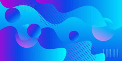Modern abstract fluid background with blue and purple wave design circle pattern. Eps10 vector