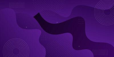 abstract dark purple gradient liquid color wavy geometric shapes background. eps10 vector