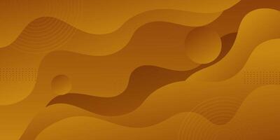 Orange geometric business banner design. Creative banner design with wave shape as template. Simple horizontal banner. vector