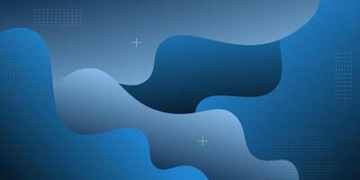 Abstract minimal 3D background with colorful blue wave pattern. Simple shape element design. Eps10 vector