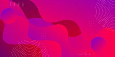Modern abstract colorful purple and pink gradient wave liquid geometric background with liquid style gradient color. vector