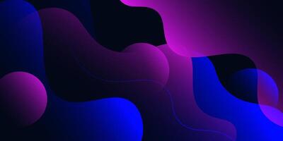 Trendy blue and purple colorful gradient background with dynamic wave shape pattern. Abstract template and modern stylish texture background. Eps10 vector