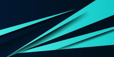 Abstract futuristic green and blue. Paper cut triangles on geometric design. Modern overlapping paper cut background illustration. Eps10 vector