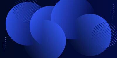 Modern dark blue abstract background with geometric circle shapes. eps10 vector
