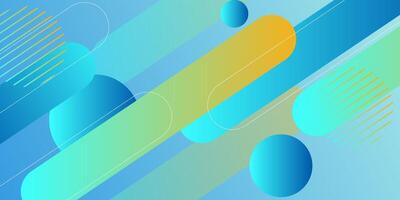 Abstract blue and orange gradient background with diagonal lines. Dynamic shape composition. eps10 vector