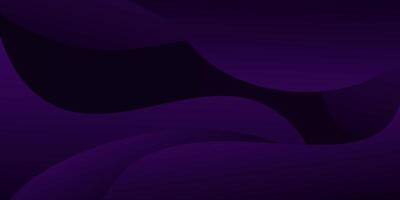 abstract dark purple gradient liquid color wavy geometric shapes background. vector