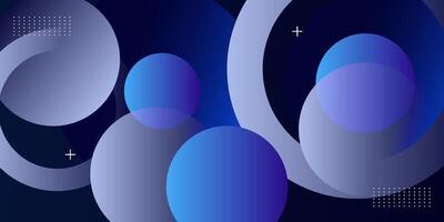 Abstract geometric background with dark blue color design. Colorful blue circle pattern element. Eps10 vector