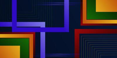 Abstract colorful 3D background with overlapping square pattern. Eps10 vector