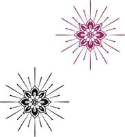 Simple lineart mandala new 2025 vector