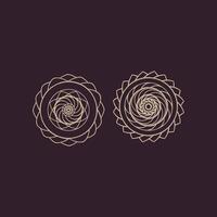 Time Portal with Swirling Wormhole Effect Mandala Sci Fi Abstract Energy Vortex Design vector