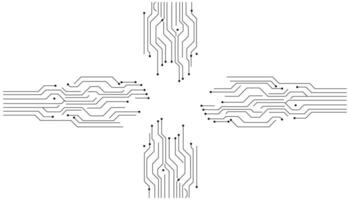Circular Technology ,Tech Circuit,HUD Element Design vector