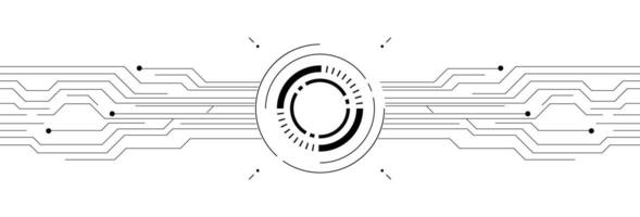 Technology Interface,Abstract Tech Circuit,HUD Element Design vector