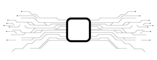 Circular Technology ,Abstract Tech Circuit,HUD Element Design vector