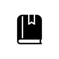 book with a bookmark icon. Ideal for education, reading, library, or learning related designs vector