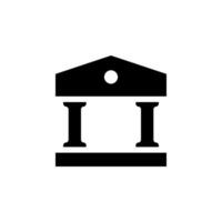 bank icon. Ideal for use in websites, apps, presentations, and other design projects related to finance, banking, government, or education vector