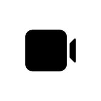 camera icon. Perfect for representing calls, online meetings, conferencing, and related technology. Available in format vector