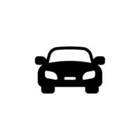 car icon. viewed from the front. Ideal for use in automotive design, mobile apps, websites, and other creative projects vector