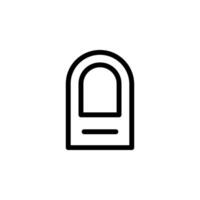 fingernail icon. Perfect for use in beauty, fashion, and personal care designs. Clean design for easy use and scalability vector