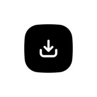 download icon. Suitable for websites, applications, and graphic design projects needing a clear and minimalist download indicator vector