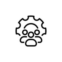Teamwork and Collaboration icon vector