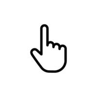 hand pointer icon. Perfect for web design, user interface, and graphic design projects. hand cursor vector
