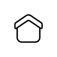 home or house icon. Ideal for web design, app development, real estate, and general home related projects. Clean, simple and easily adaptable for various uses. vector