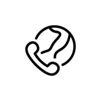 Global communication icon. minimalist design suitable for various digital and print purposes. vector