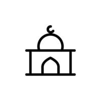 Mosque icon. perfect for web design, mobile apps, and islamic themed projects. Symbol of faith, religion, and community. vector