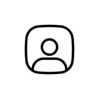 user or profile icon. Perfect for use in website design, mobile apps vector