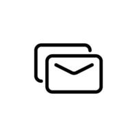 Simple email icon. Ideal for web design, app development, and graphic design projects. illustration vector