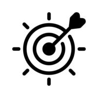 Target icon. Representing achieving a goal, focus, and success. Perfect for use in business, marketing vector