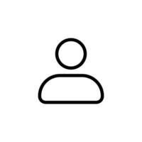 User or person icon. Perfect for use in user interfaces, websites, and applications. symbolizes profile, account, or avatar vector