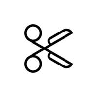 scissors icon. Perfect for design projects, illustrations, and educational materials. Isolated on transparent background. vector